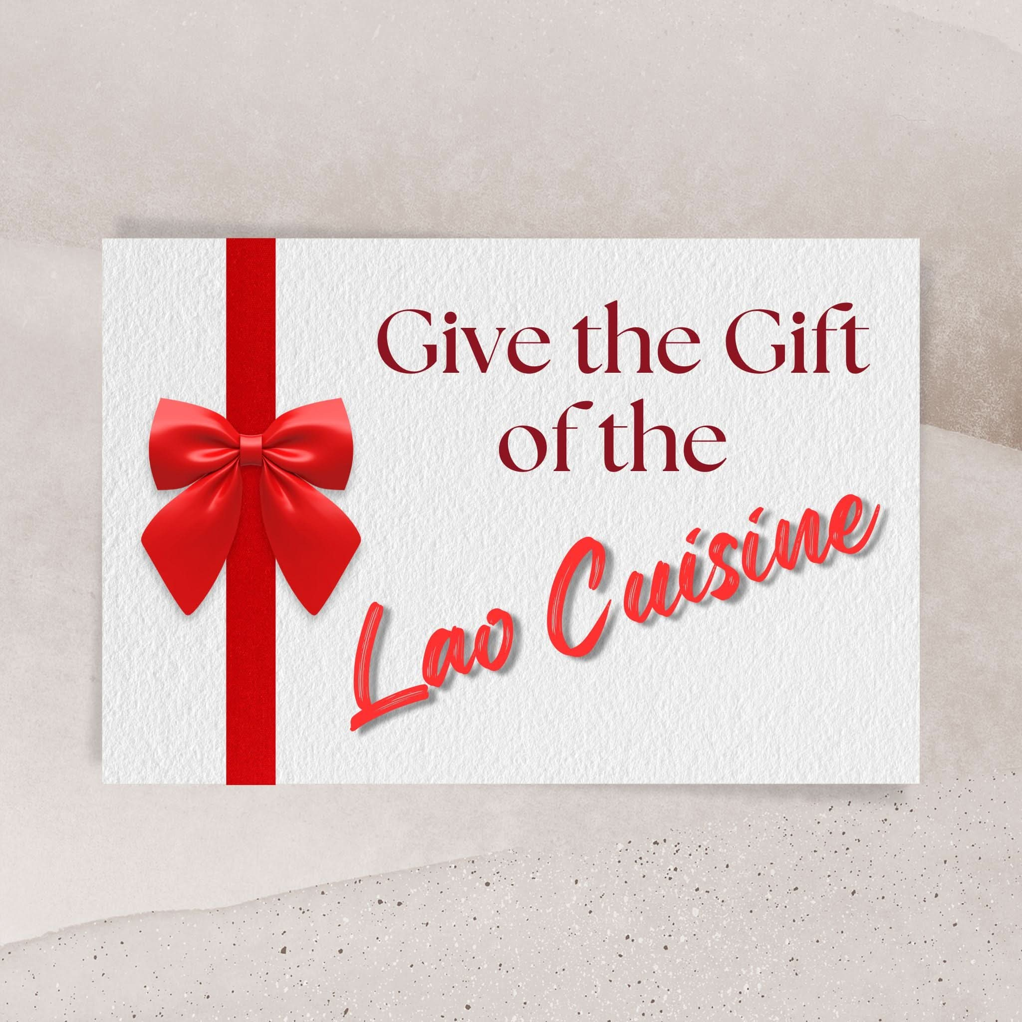 Gift Card for the Lao Food